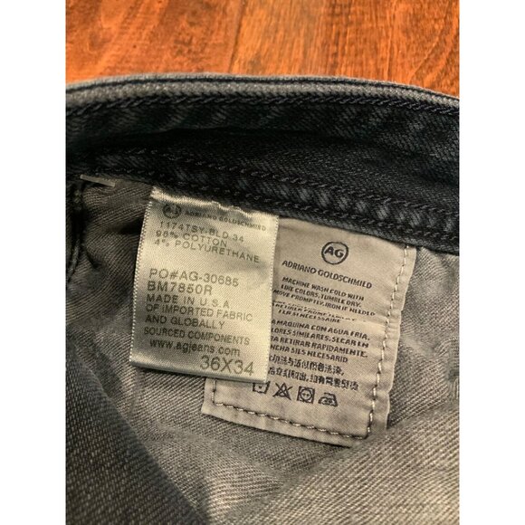 AG Adriano Goldschmied Men's "The Graduate" Tailored Leg Blue Jeans, Size 36 - Picture 8 of 8